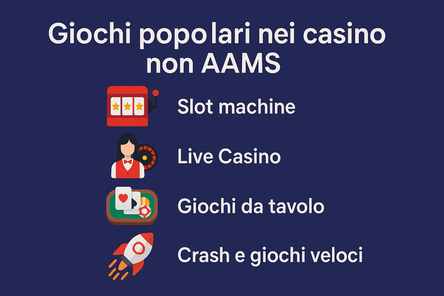 Giochi popolari nei casino